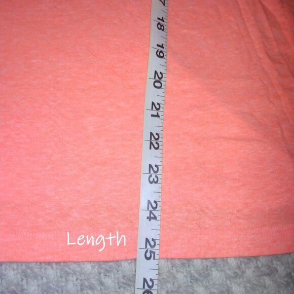 Under Armour Heat Gear Semi-Fitted V Neck Short Sleeve T-Shirt Plus XL Orange - Picture 5 of 6